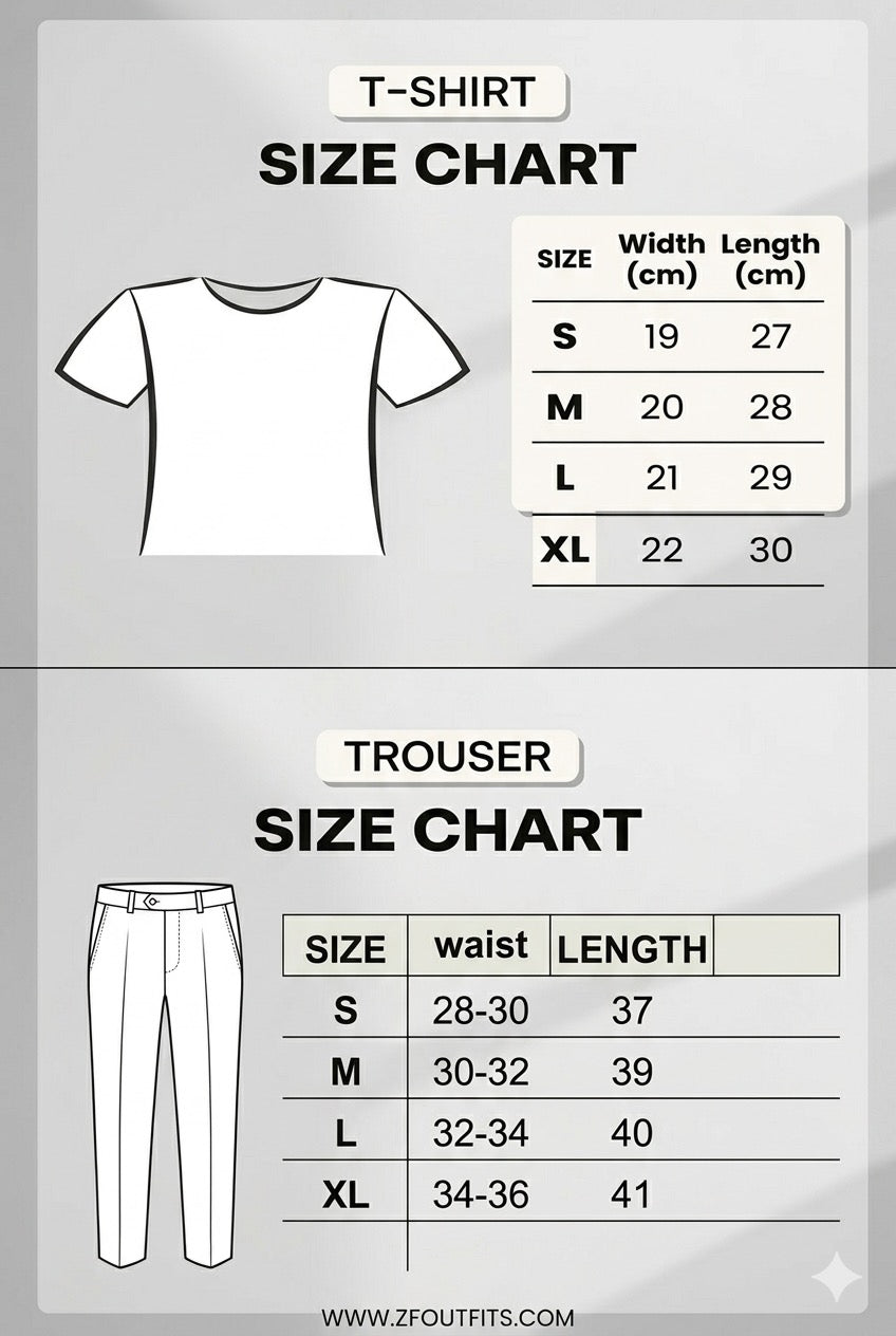 ZF Summer Premium Co-ord Set Black/Light Grey