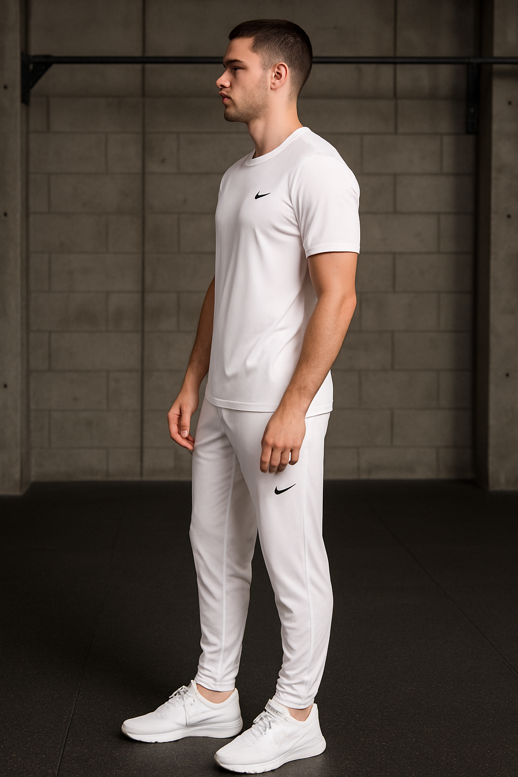 DRY FIT TRACKSUIT WHITE NIK(ZF-003)
