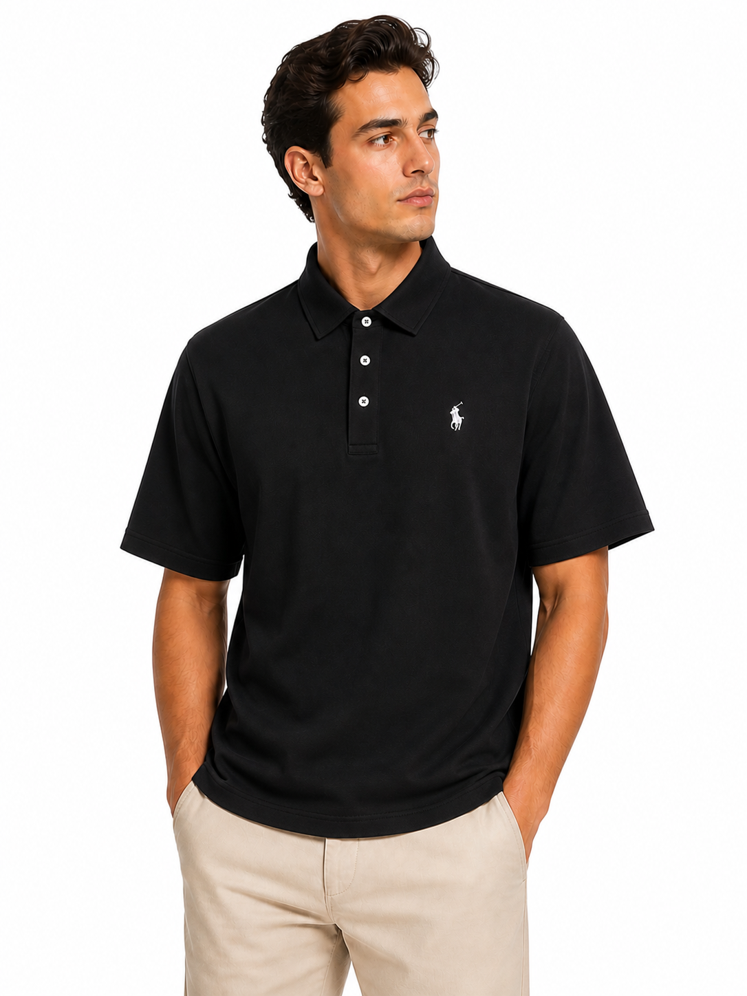 ZF 2piece Collar Polo RL BLACK