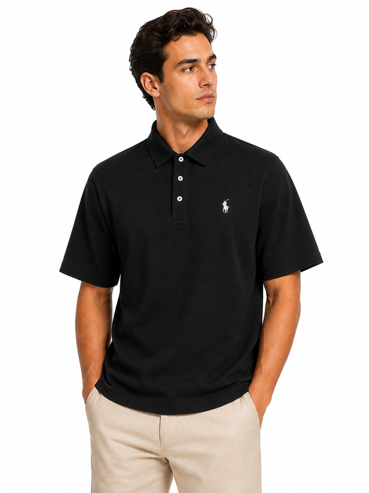 ZF 2piece Collar Polo RL BLACK