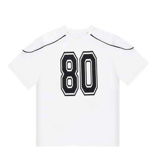 Men’s Drop Shoulder White Tee (F-0007)