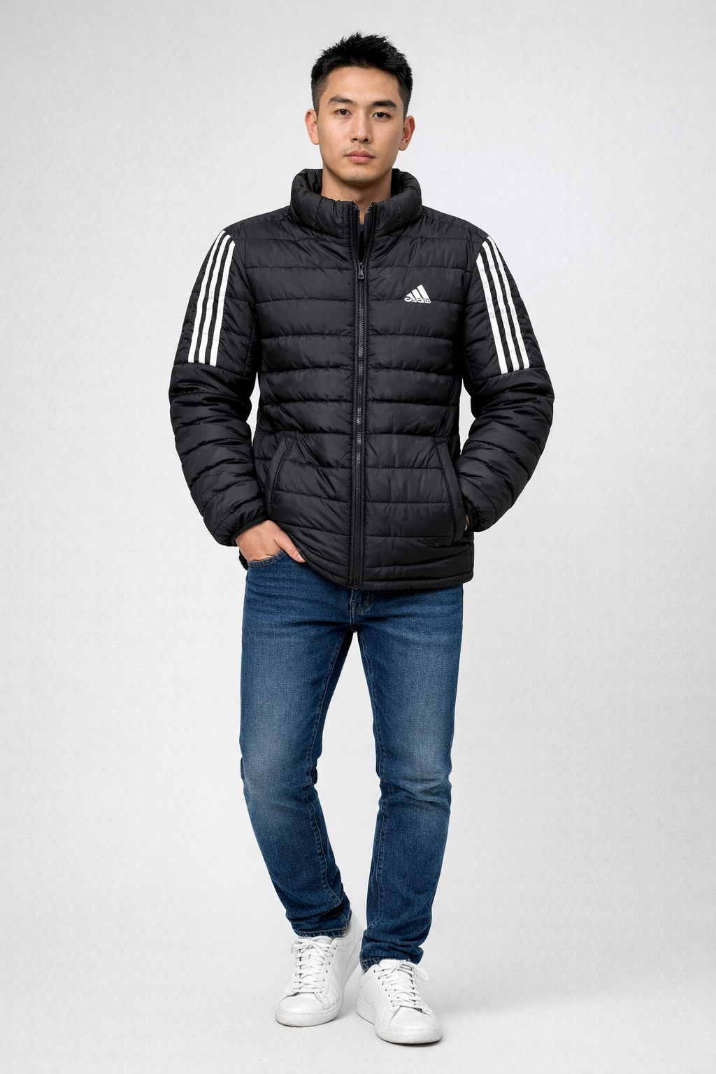 Men’s Full sleeve puffer jacket Black Adidas