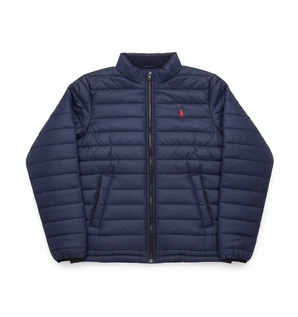 Men’s Full sleeve puffer jacket Blue Polo