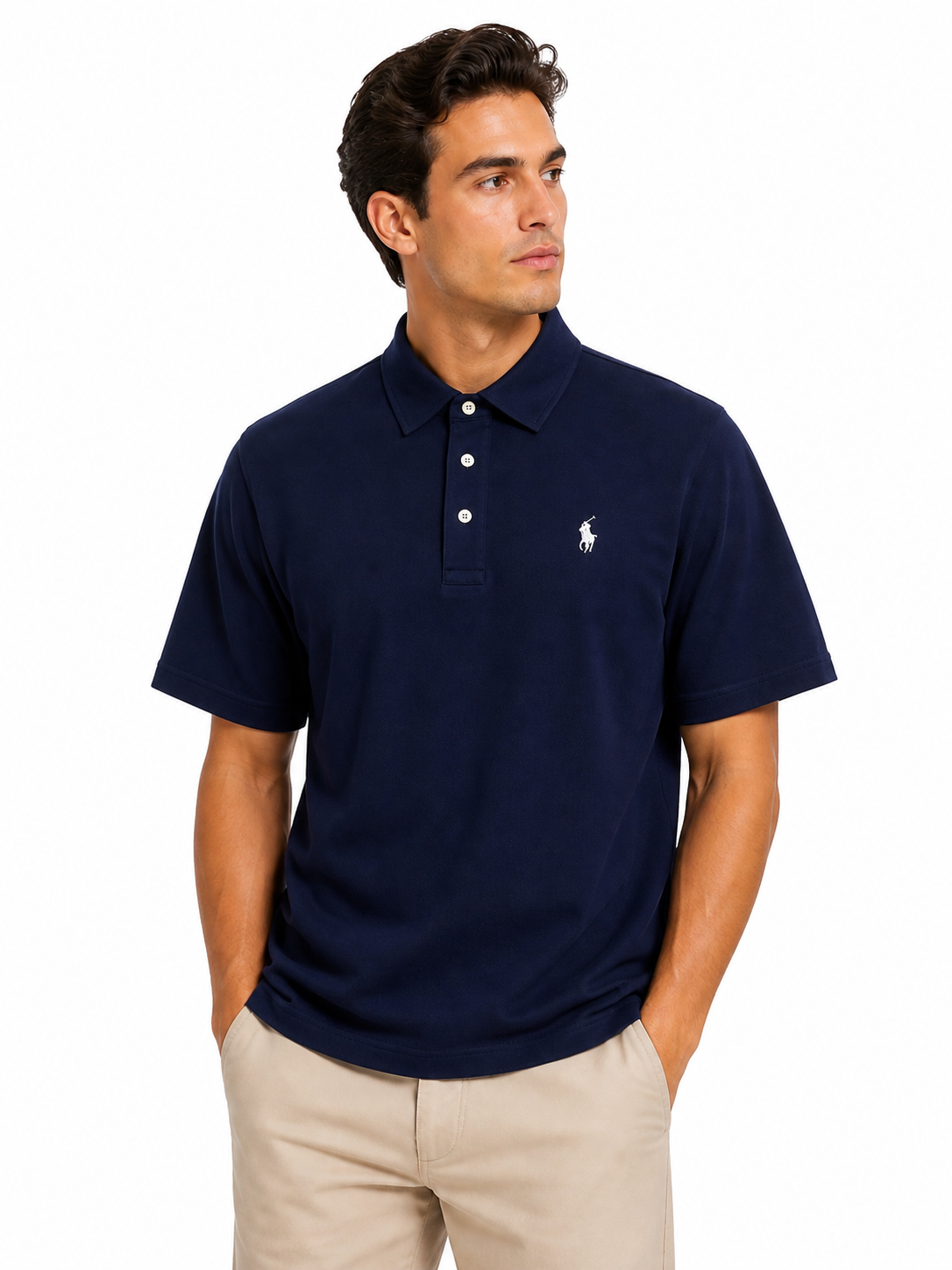 ZF 2piece Collar Polo RL NAVY BLUE