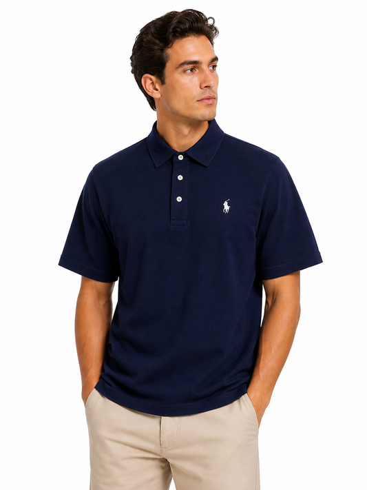 ZF 2piece Collar Polo RL NAVY BLUE