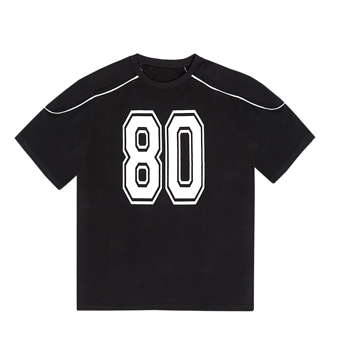Men’s Drop Shoulder Black Tee (F-0008)