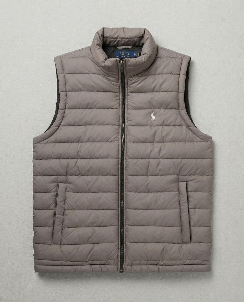 PREMIUM Men’s Half Sleeve Puffer Jacket ZF GRAY Polo