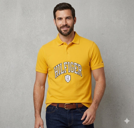 TOMMY HILFGR YELLOW POLO SOFT COTTON (0003-ZF)
