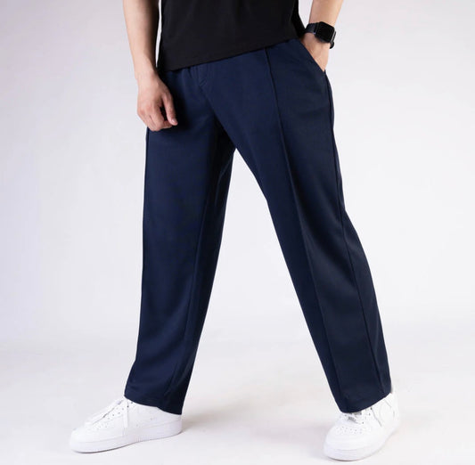 ZF COTTON FLEECE TROUSER NAVY BLUE