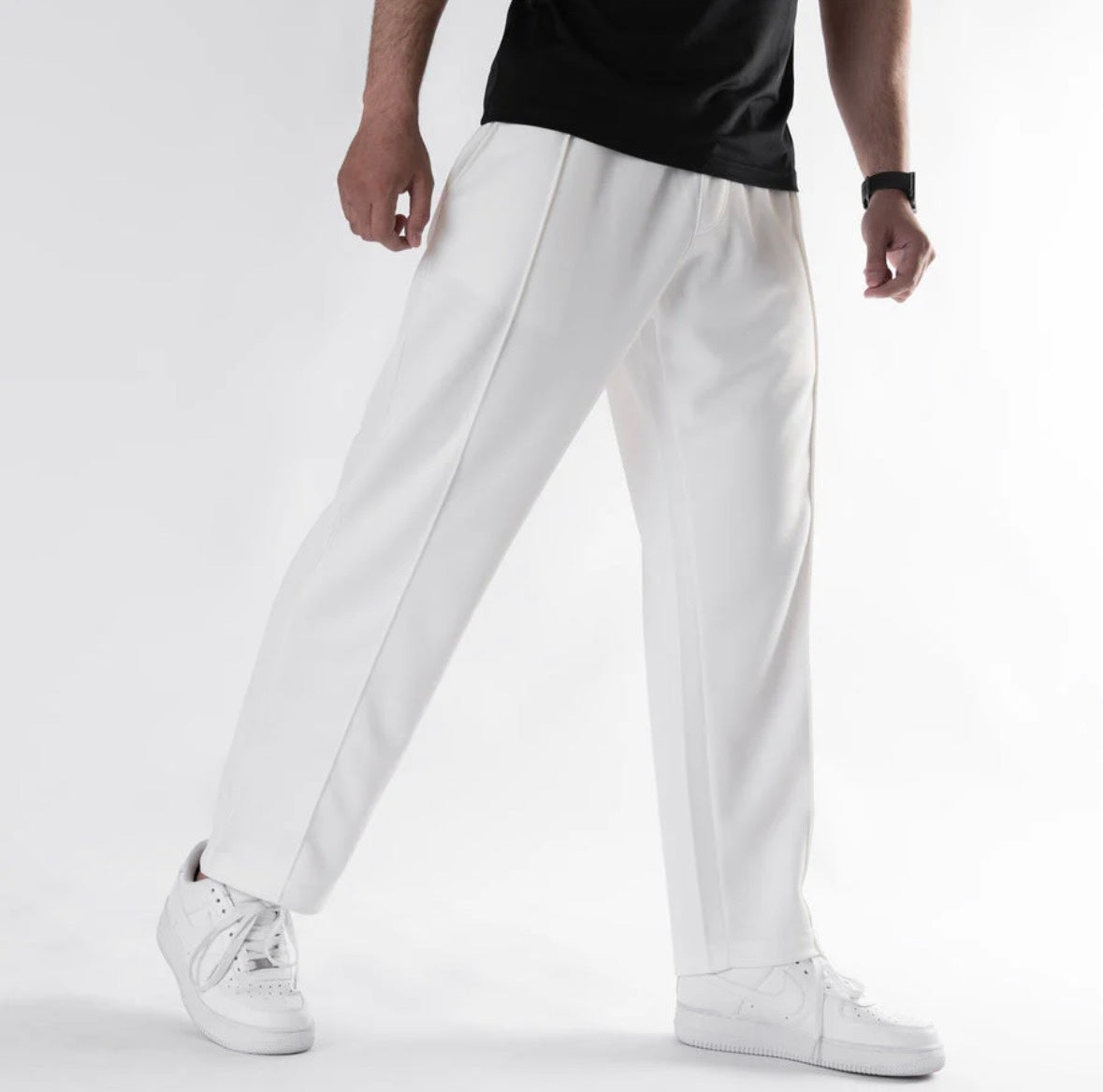 ZF COTTON FLEECE TROUSER WHITE