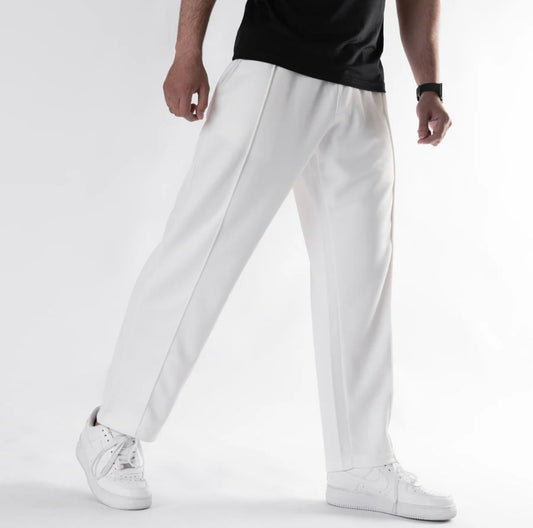 ZF COTTON FLEECE TROUSER WHITE