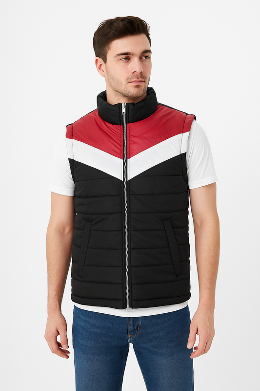 Men’s sleeve less puffer jacket Zara Black