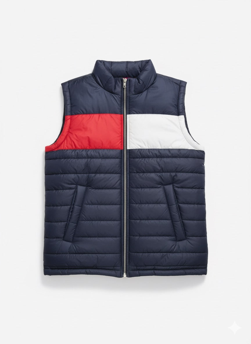 Men’s sleeve less puffer jacket Tommy Blue