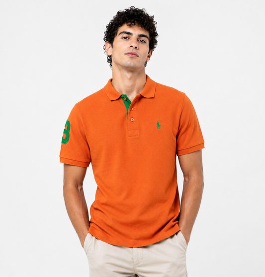 ORANGE RL POLO  SOFT COTTON (00011-ZF)